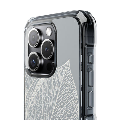 Grey Impact MagSafe Phone Case for iPhone - Frosted Ash Veins