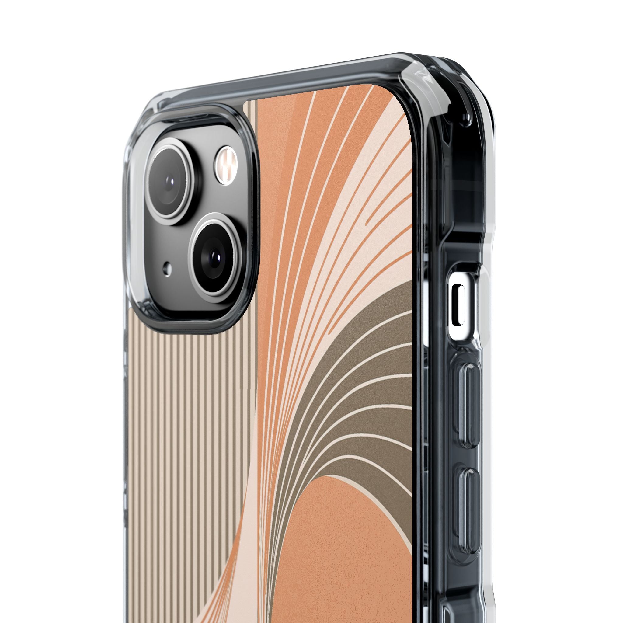 Orange Impact MagSafe Phone Case for iPhone - Desert Arc Horizon