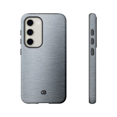 Brushed Aluminum · Tough Phone Case for Samsung · Silver