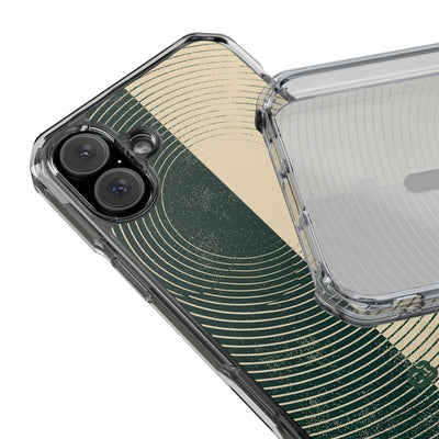 Green Impact MagSafe Phone Case for iPhone - Evergreen Split Grain