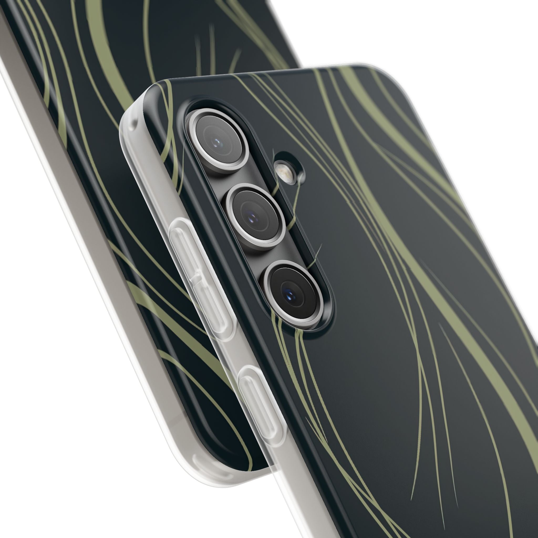 Green Lite Phone Case for Samsung - Obsidian Sage Flow