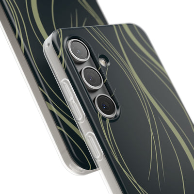 Green Lite Phone Case for Samsung - Obsidian Sage Flow