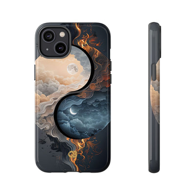 Lunar Fire Balance · Tough Fundas para teléfono para iPhone