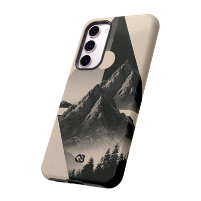 Beige Tough Phone Case for Samsung - Obsidian Summit Parchment