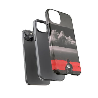 Crimson Horizon · Tough Phone Case for iPhone · Black