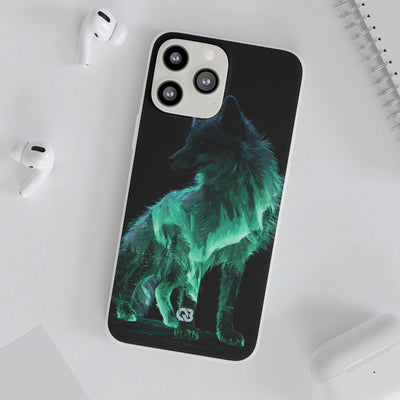 Nordic Aurora Fox · Lite Phone Case for iPhone ·  Teal