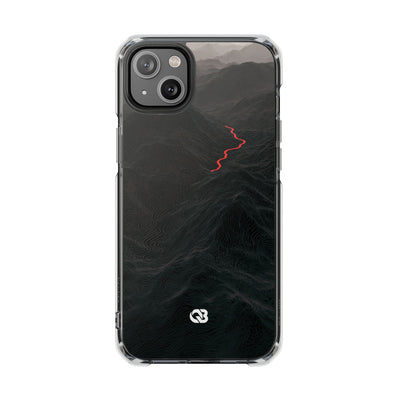 Crimson Ridge Pass · Clear Impact Magnetic Phone Case for iPhone ·  Black