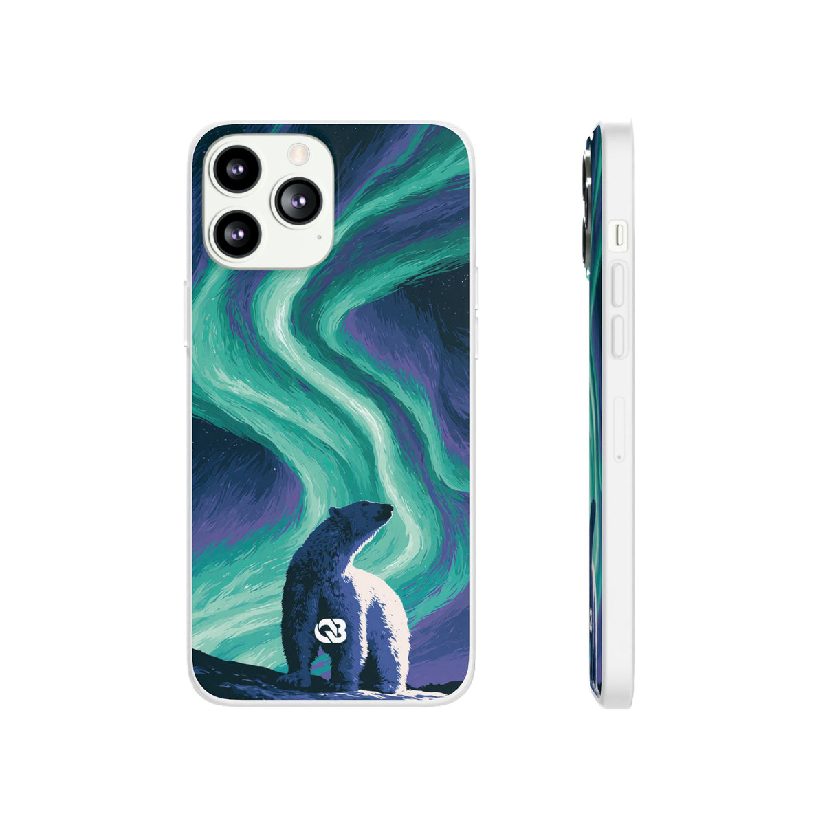 Arctic Aurora Bear · Lite Phone Case for iPhone ·  Teal