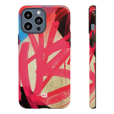 Neon Spray Tag · Tough Phone Case for iPhone · Pink