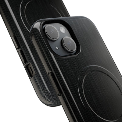 Obsidian Brushed Steel · Tough 2.0 Magnetic Phone Case for iPhone · Black