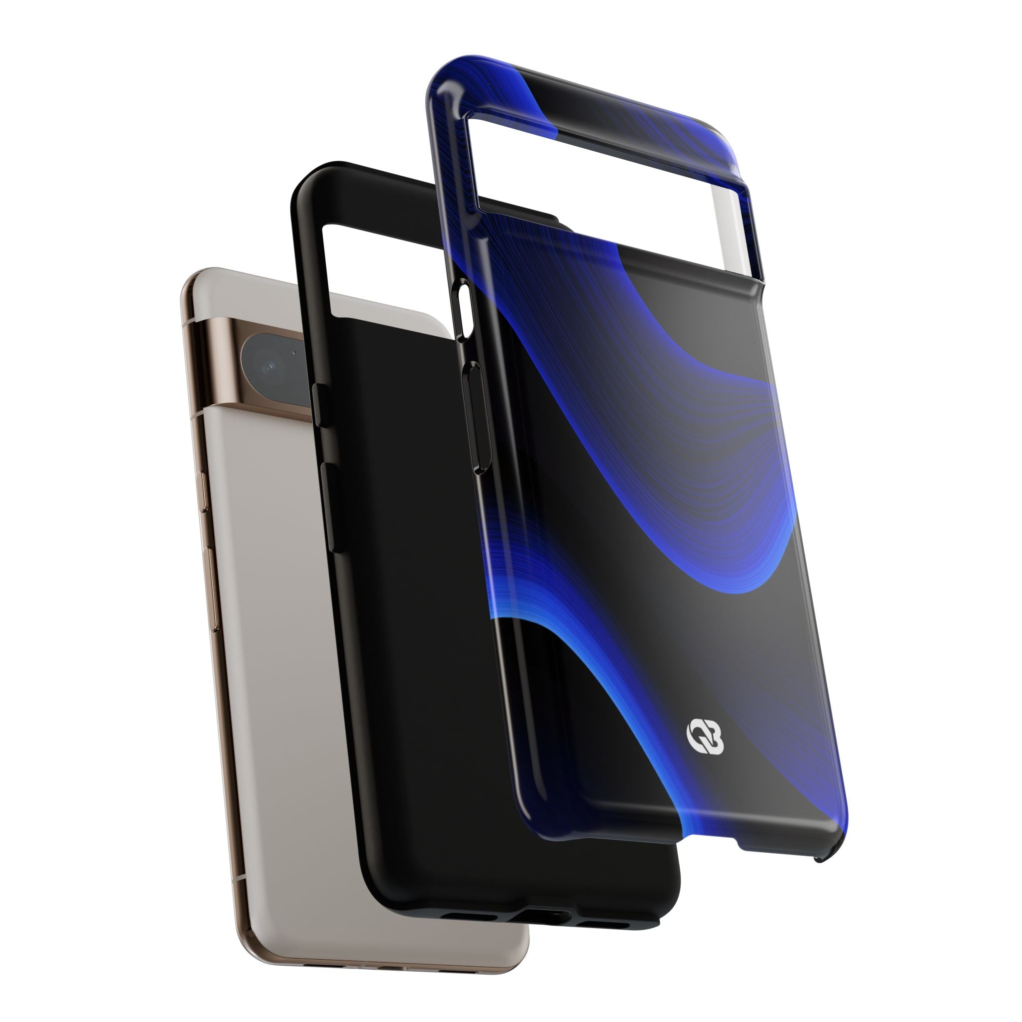 Blue Tough Phone Case for Google Pixel - Electric Cobalt Flow