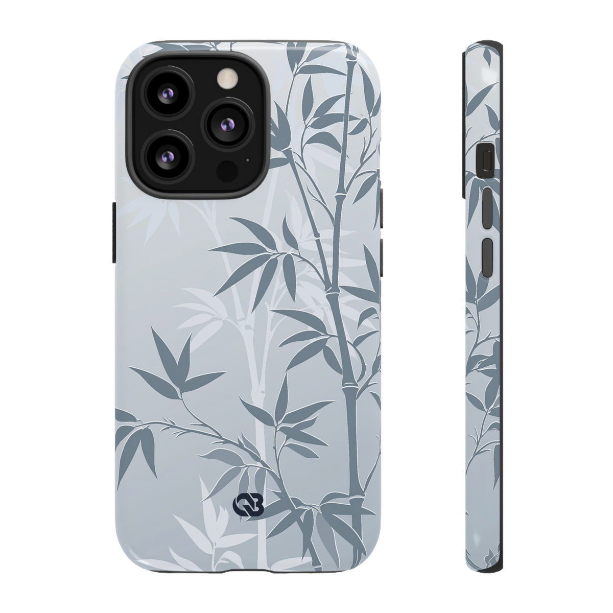Misty Bamboo Grove · Tough Phone Case for iPhone · Blue