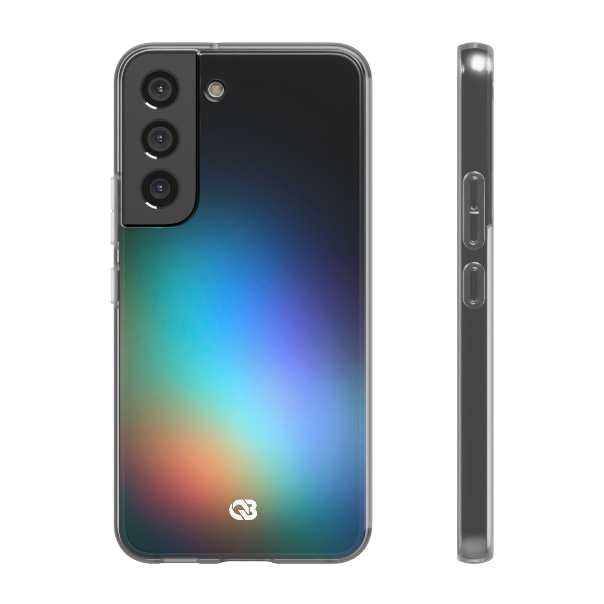Black Lite Phone Case for Samsung - Electric Prism Grain