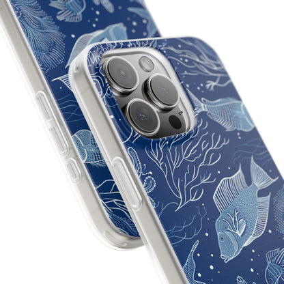 Navy Scale Reef iPhone 16 Pro Max Case - Soft
