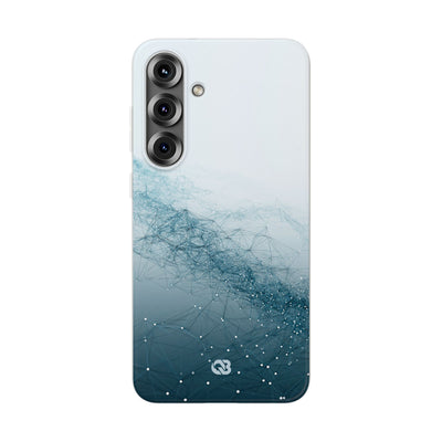 Teal Lite Phone Case for Samsung - Cyan Vector Lattice