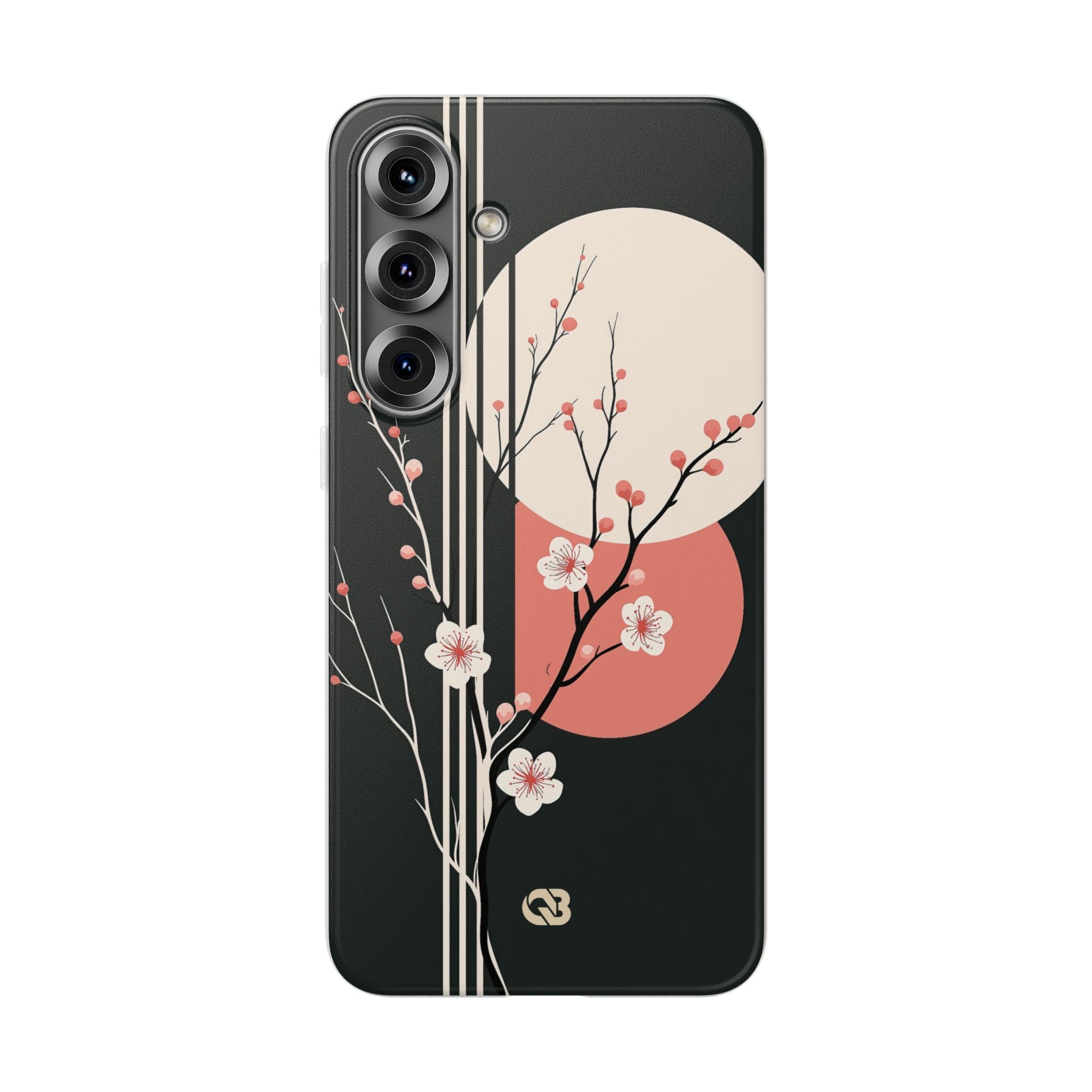 Black Lite Phone Case for Samsung - Kyoto Midnight Blossom