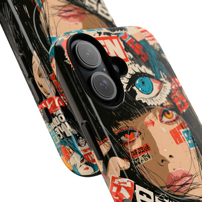 Shibuya Street Collage · Tough 2.0 Magnetic Phone Case for iPhone · Red