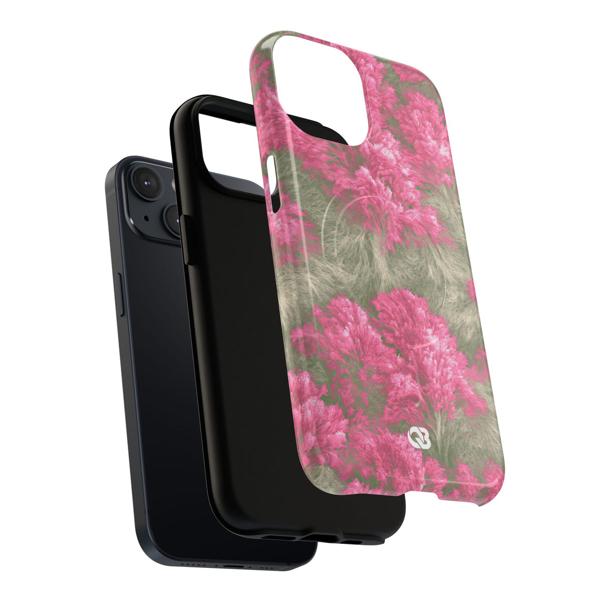 Digital Blossom · Tough 2.0 Magnetic Phone Case for iPhone · Pink