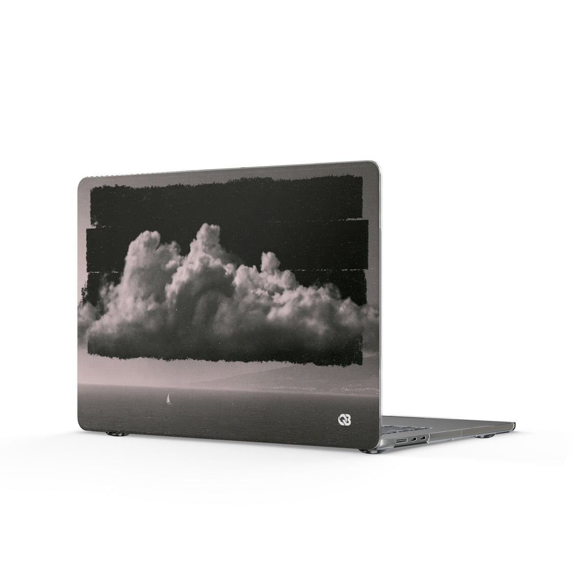 Crimson Horizon · Clear Hard Case for MacBook · Black