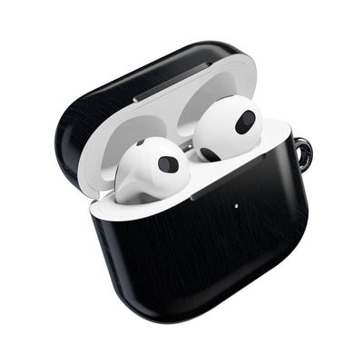 Brushed Obsidian Steel · Hard Case for AirPods & AirPods Pro · Black