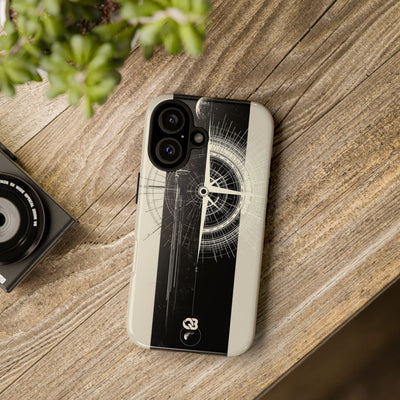 Beige Tough Phone Case for iPhone - Zenith Vector Spire