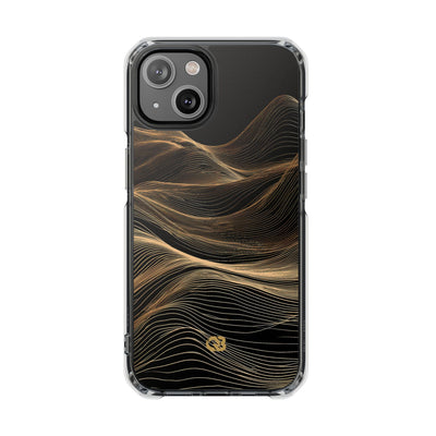 Gilded Ridge · Clear Impact Magnetic Phone Case for iPhone ·  Black