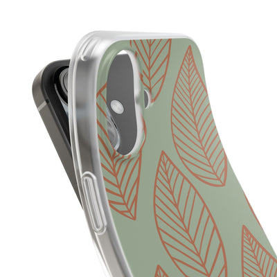 Sage Earth Leaves · Soft Phone Case for iPhone