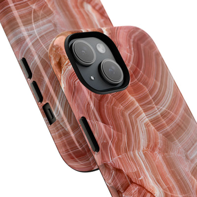 Blushing Rose Strata · Tough 2.0 Magnetic Phone Case for iPhone · Pink