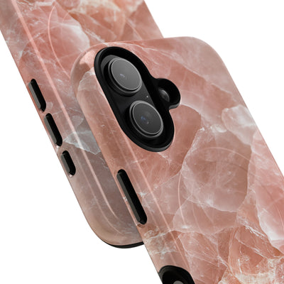 Rose Quartz Facet · Tough 2.0 Magnetic Phone Case for iPhone · Pink