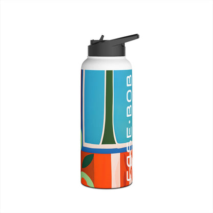 Orange Blossom Mosaic - Stainless Steel Water Bottle