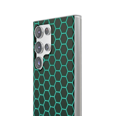 Neon Hex Spectrum · Lite Phone Case for Samsung · Teal