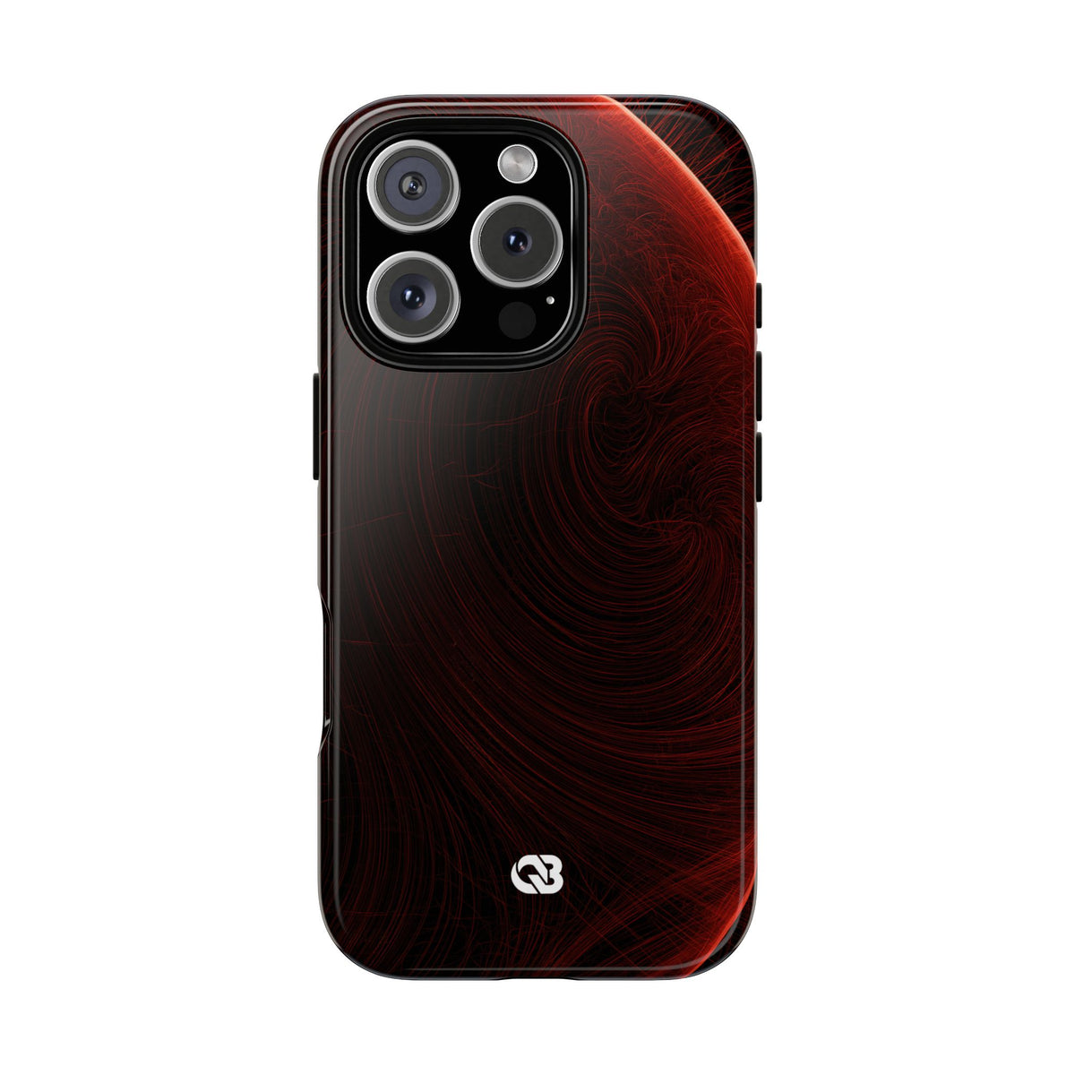 Crimson Solar Horizon · Tough Phone Case for iPhone · Red