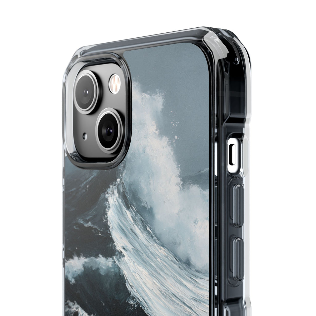 Nordic Swell · Clear Impact Magnetic Phone Case for iPhone · Blue