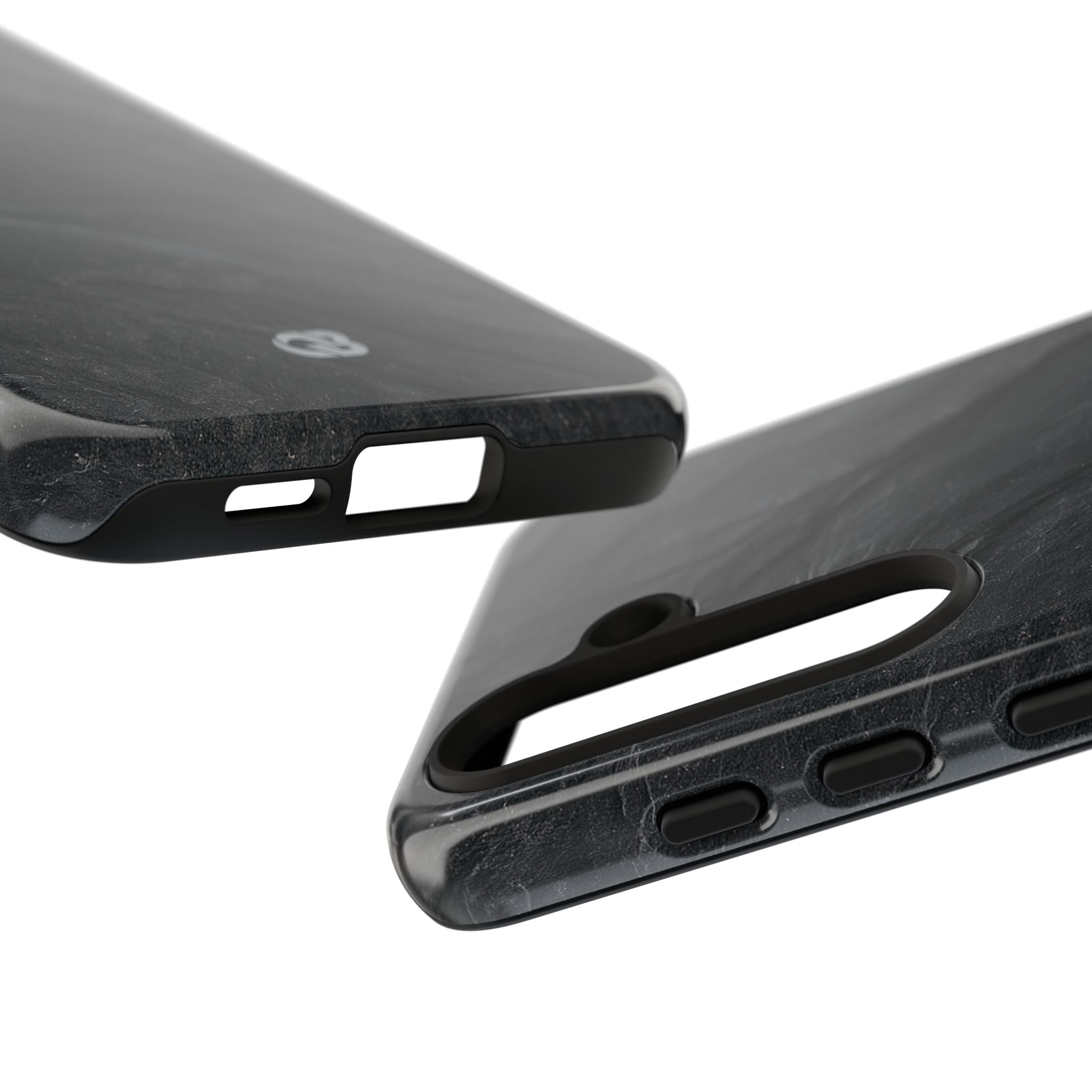 Black Tough Phone Case for Samsung - Midnight Slate Ridge
