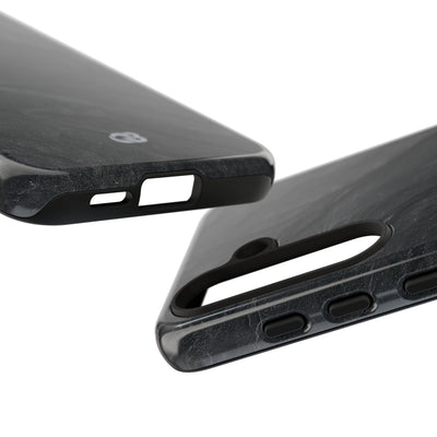Black Tough Phone Case for Samsung - Midnight Slate Ridge