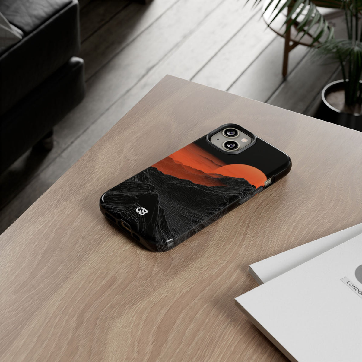 Solar Ridge Mesh · Tough Phone Case for iPhone · Black