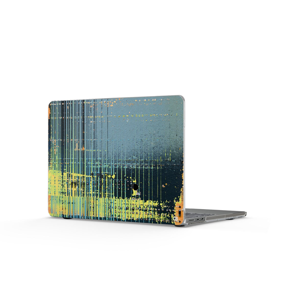 Acid Raster Circuit · Clear Hard Case for MacBook · Teal