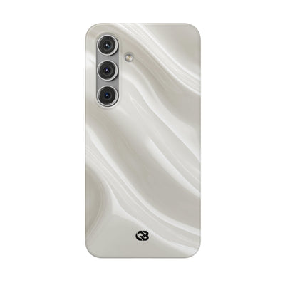 White Lite Phone Case for Samsung - Polished Ivory Wave