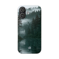 Green Lite Phone Case for iPhone - Misty Evergreen Mirror