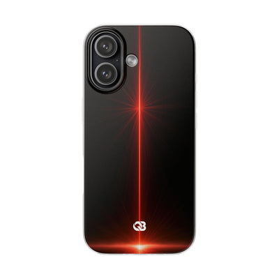 Red Lite Phone Case for iPhone - Crimson Flare Vector