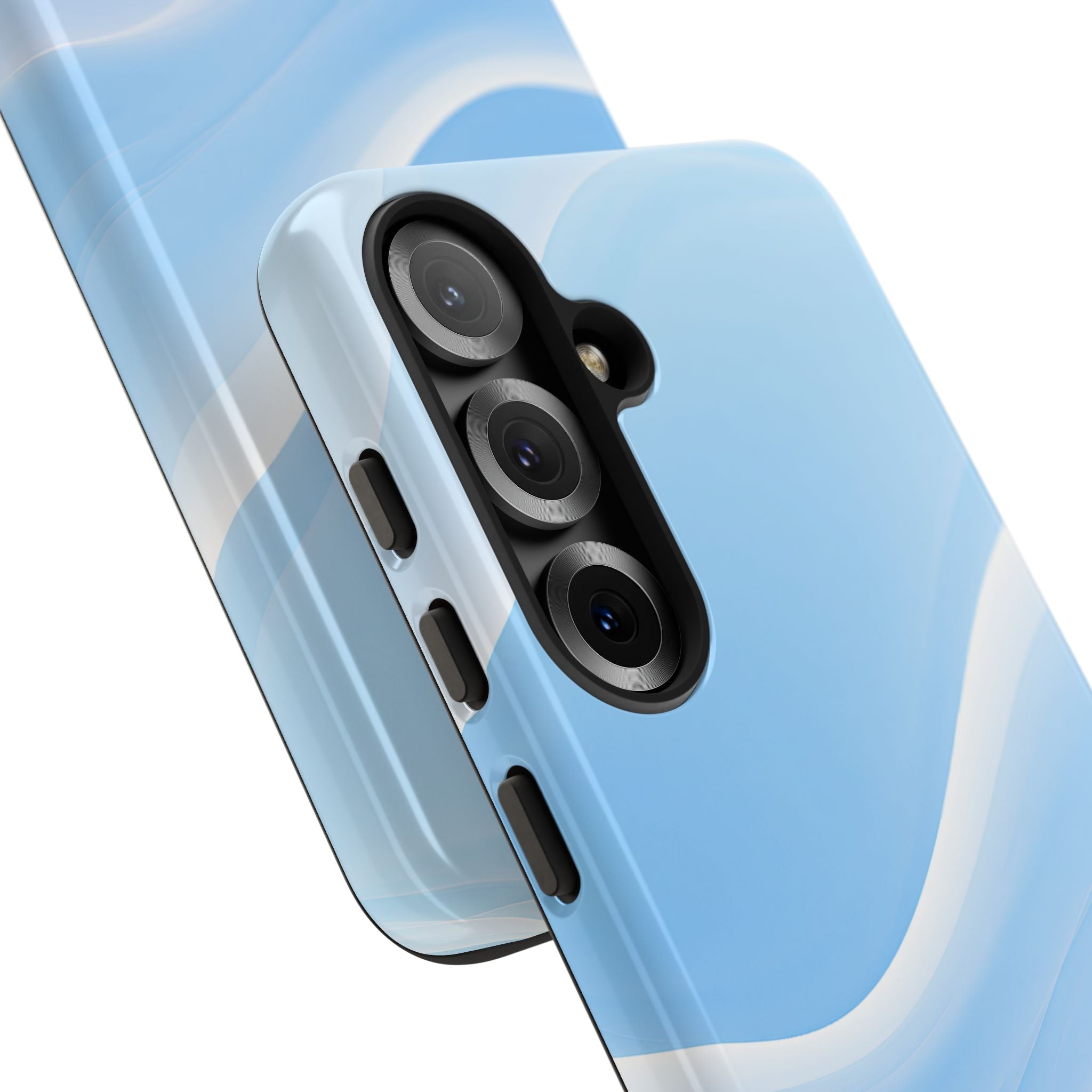 Blue Tough Phone Case for Samsung - Glacial Blue Silk