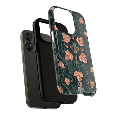 Florentine Rose Arabesque · Tough 2.0 Magnetic Phone Case for iPhone · Green