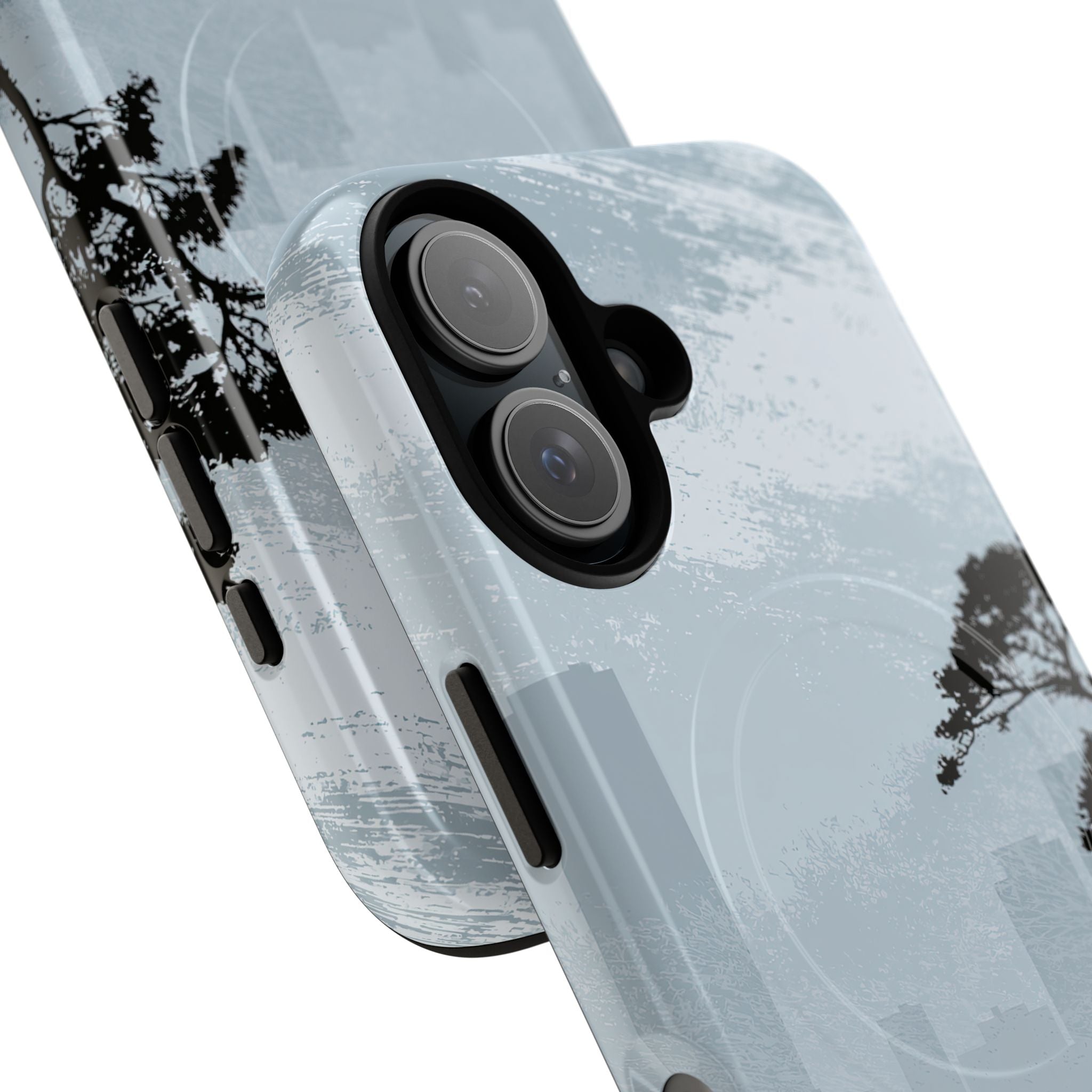 Grey Tough 2.0 Magsafe Phone Case for iPhone - Steel Slate Zen
