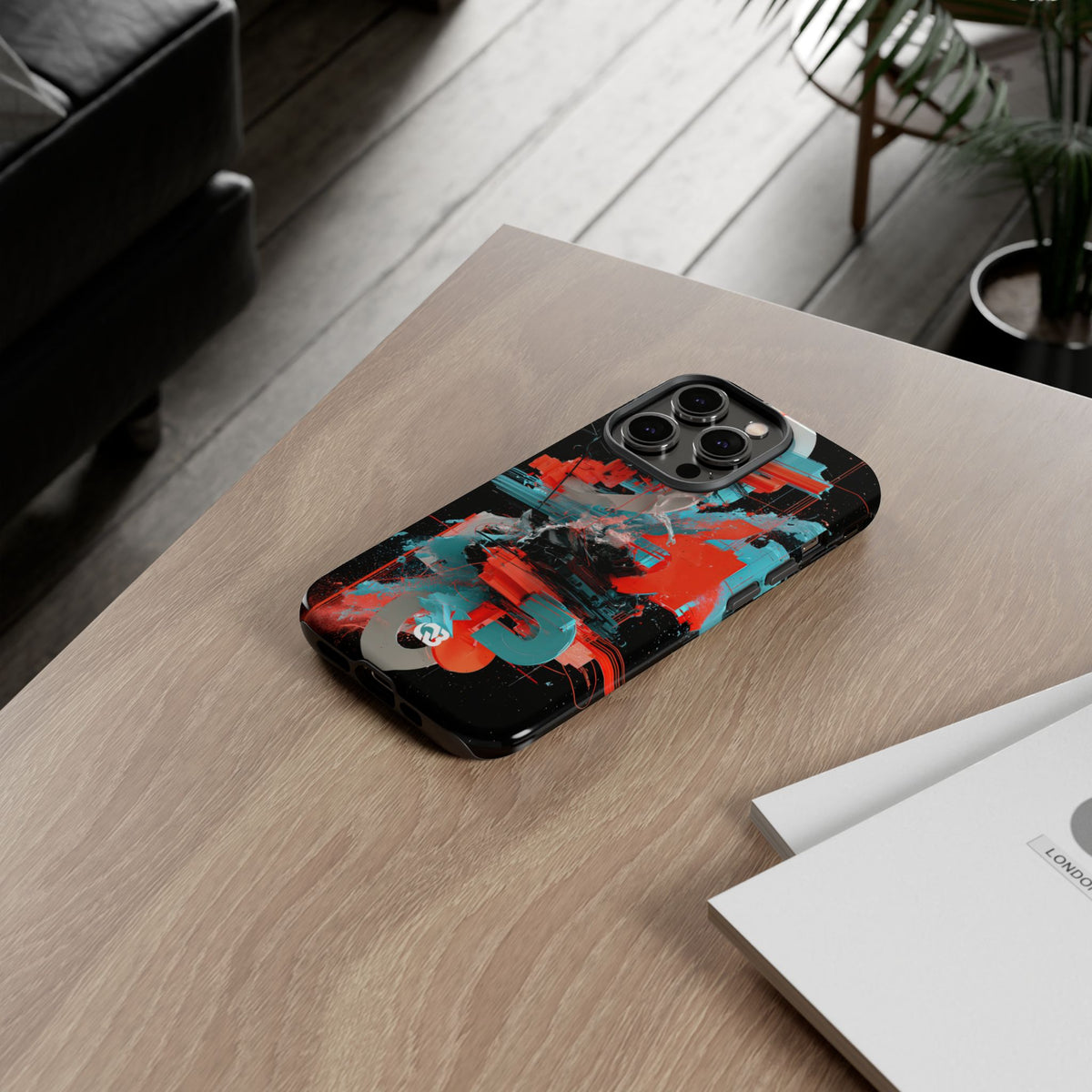 Fragmented Cyber Core · Tough Phone Case for iPhone · Black