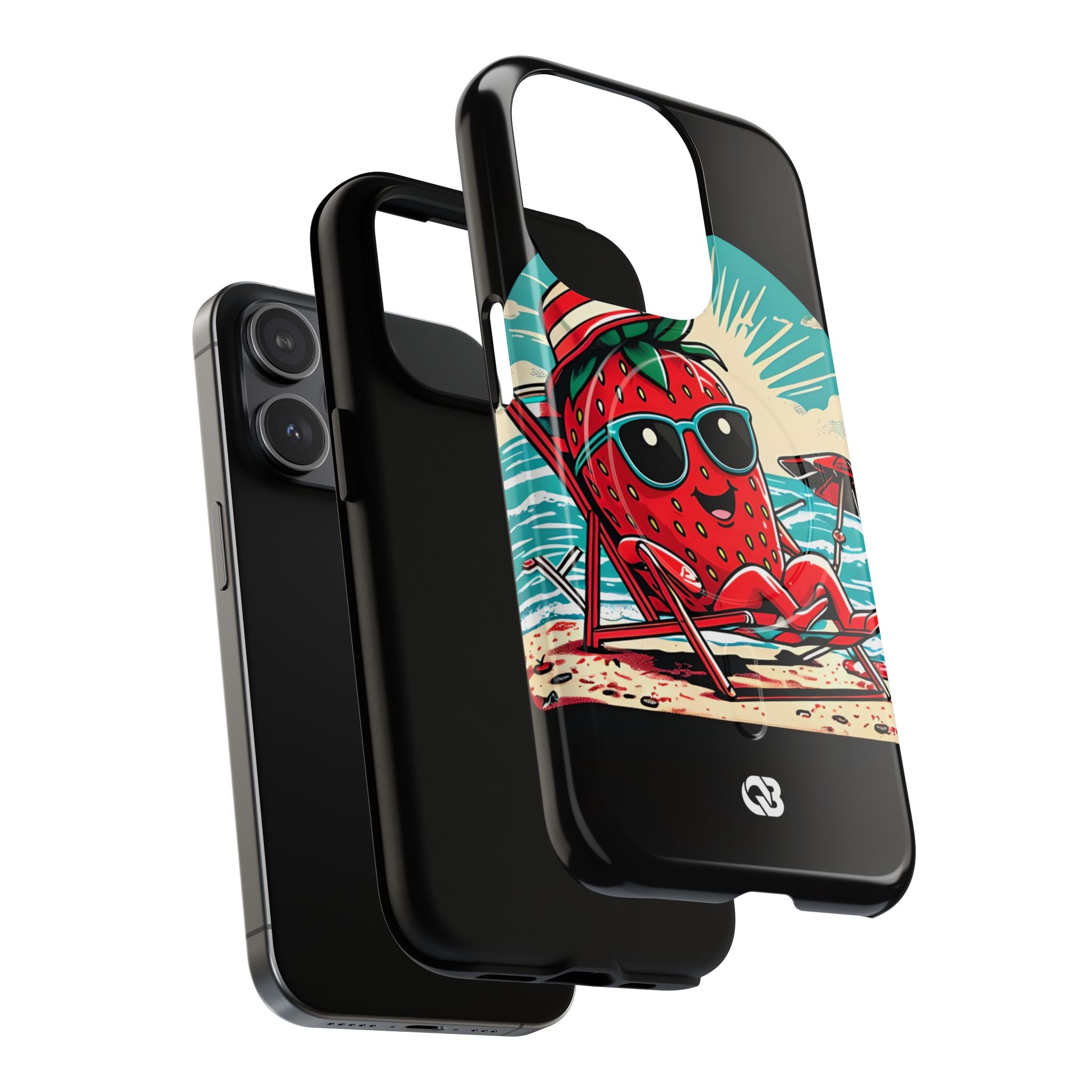 Retro Coastal Berry · Tough+ Coque de téléphone pour iPhone · MagSafe