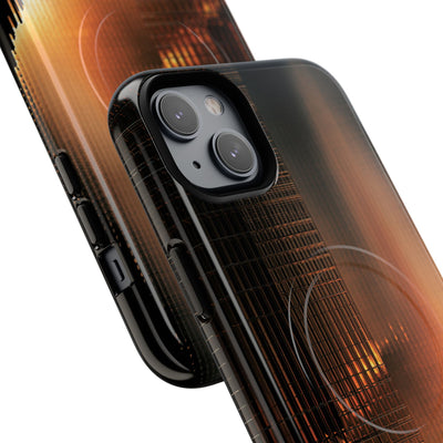 Luminous Grid · Tough 2.0 Magnetic Phone Case for iPhone · Black