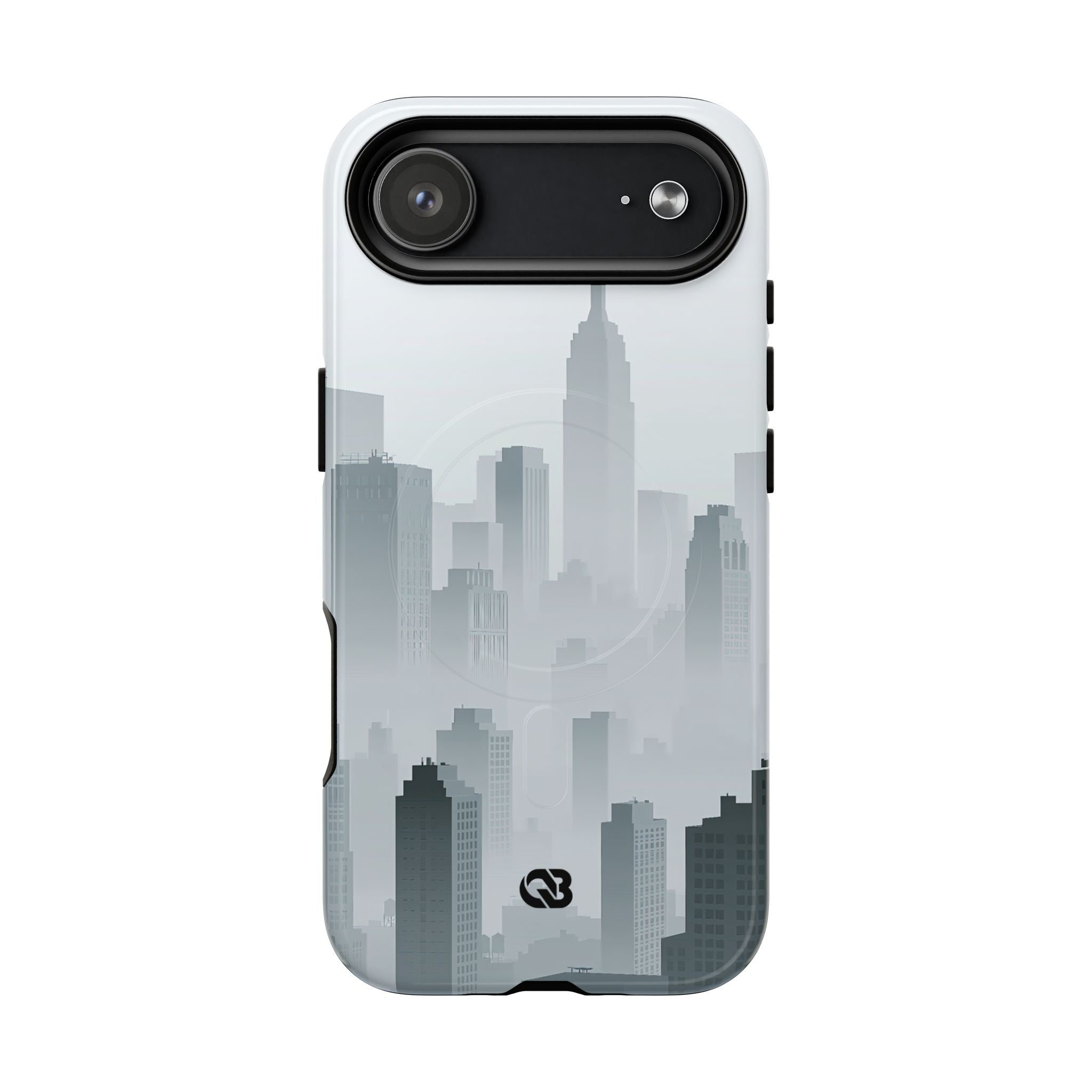 Grey Tough 2.0 Magsafe Phone Case for iPhone - Steel Mist Skyline