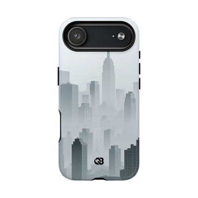 Grey Tough 2.0 Magsafe Phone Case for iPhone - Steel Mist Skyline