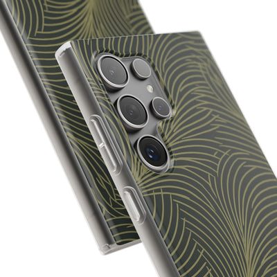Green Lite Phone Case for Samsung - Dark Olive Plume