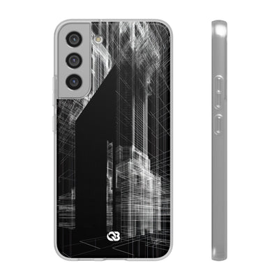 Black Lite Phone Case for Samsung - Ghost Urban Wireframe